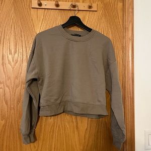 Zara cropped sweatshirt